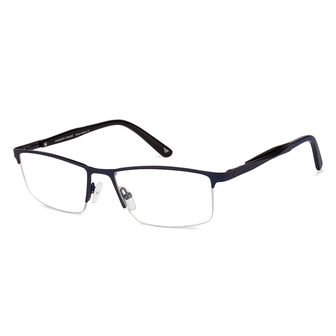 Vincent Chase Online Sky Blue Half Rim Rectangle right side