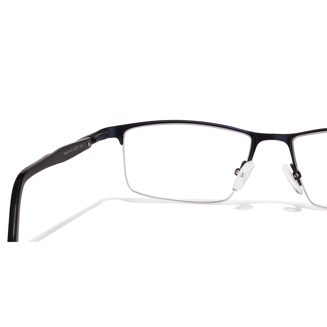 Vincent Chase Online Sky Blue Half Rim Rectangle left side