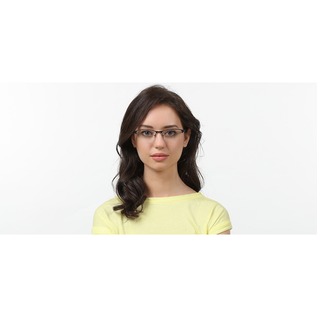 Vincent Chase Online Sky Blue Half Rim Rectangle left side