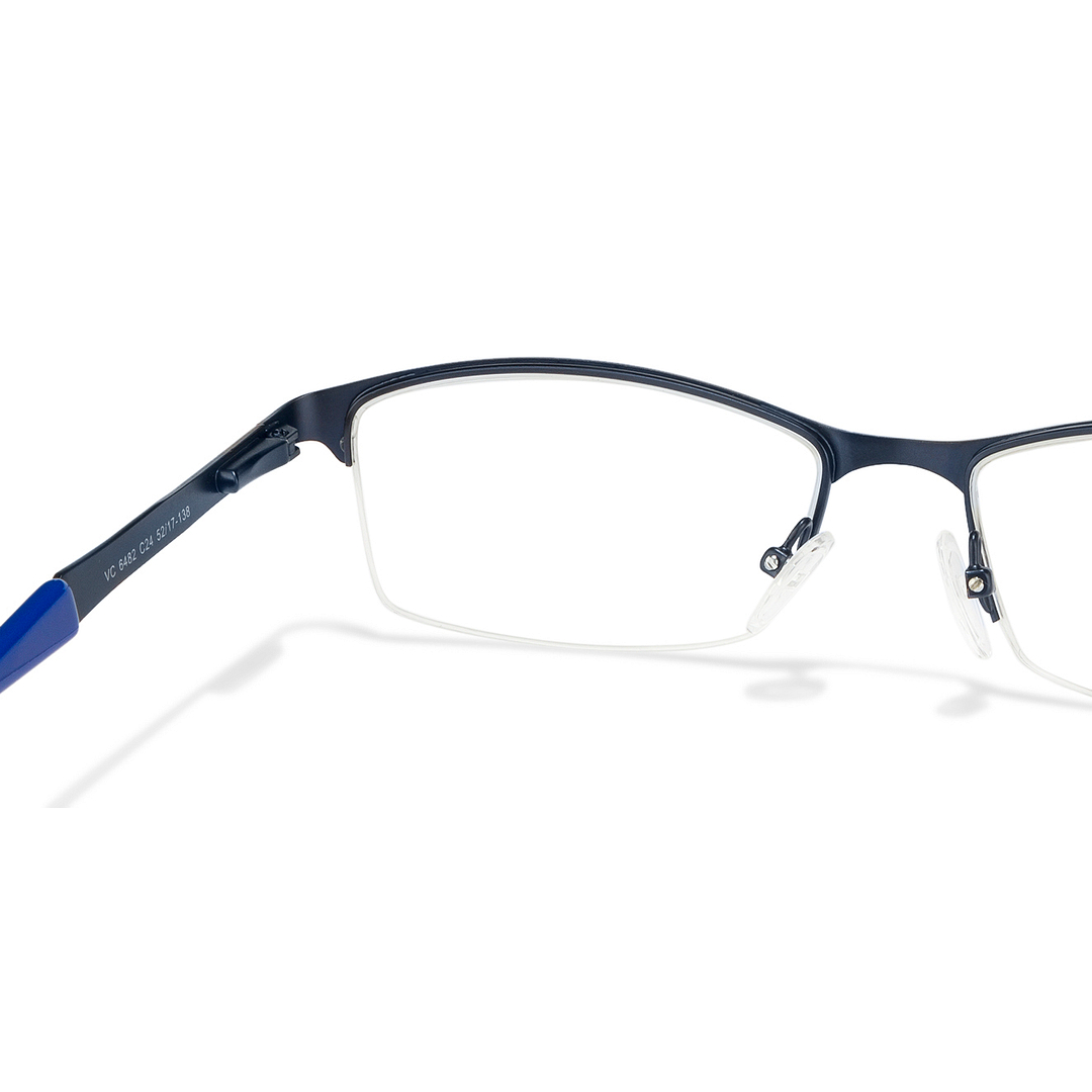Vincent Chase Online Sky Blue Half Rim Rectangle right side