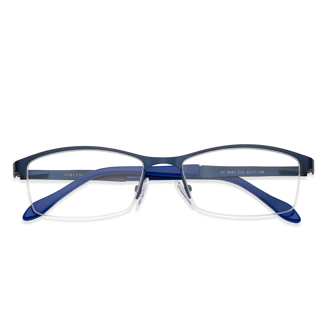 Vincent Chase Online Sky Blue Half Rim Rectangle left side