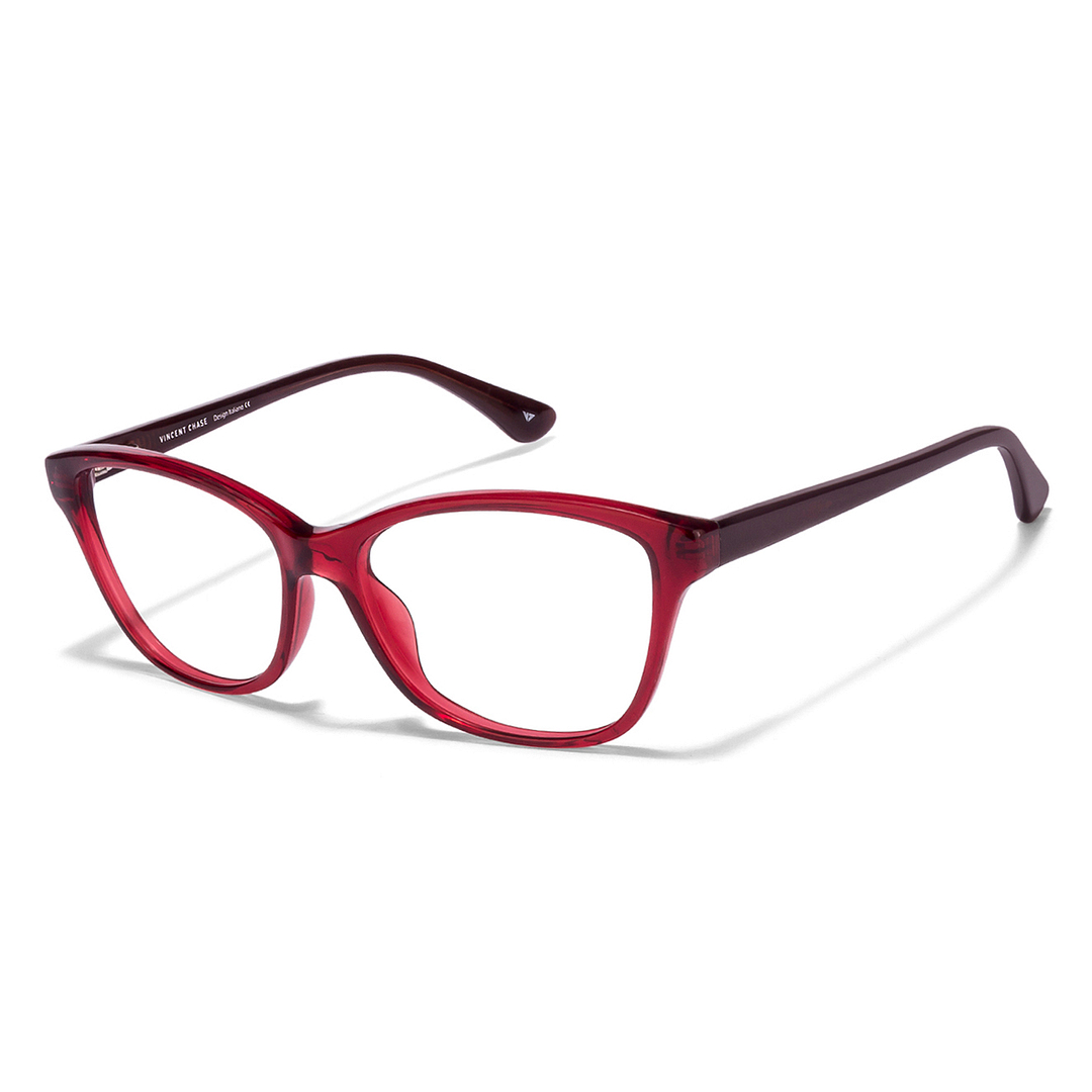 Lenskart Lenskart TOI Special: Maroon Full Rim Cat Eye Lenskart TOI Special Classic Acetate VC 6494- right side