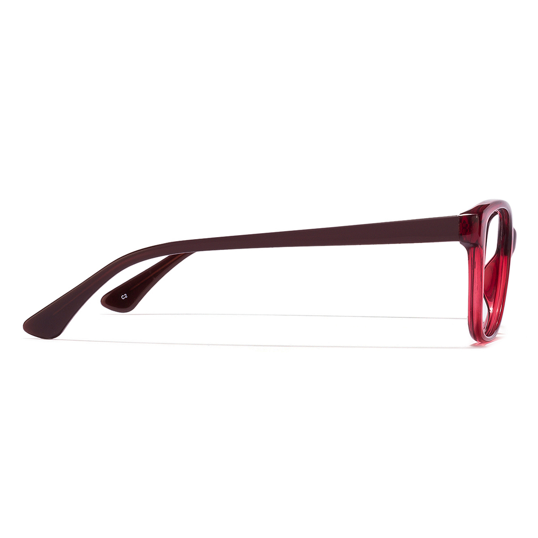Lenskart Lenskart TOI Special: Maroon Full Rim Cat Eye Lenskart TOI Special Classic Acetate VC 6494- right side