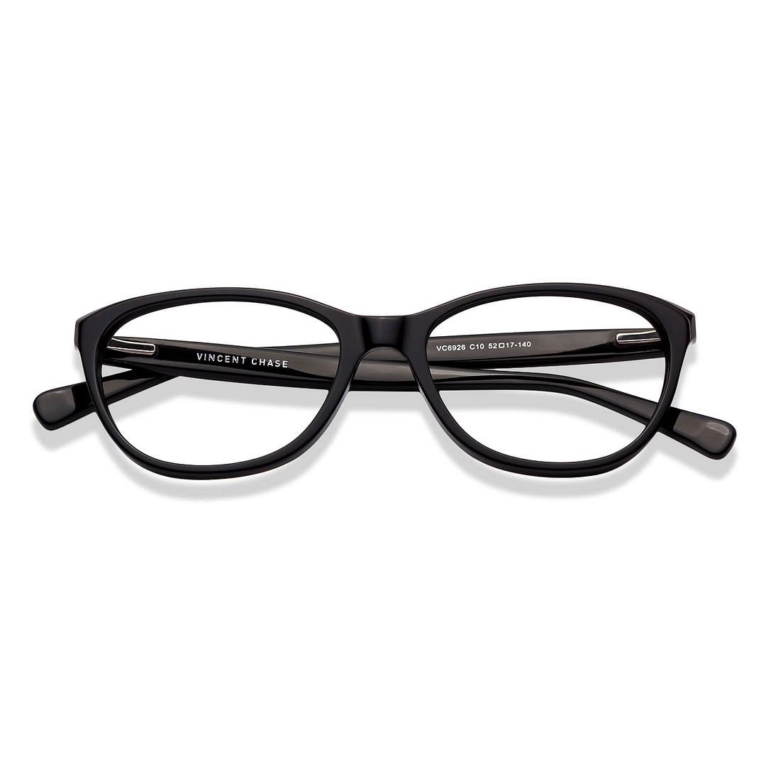 Vincent Chase Online Black Full Rim Cat Eye left side