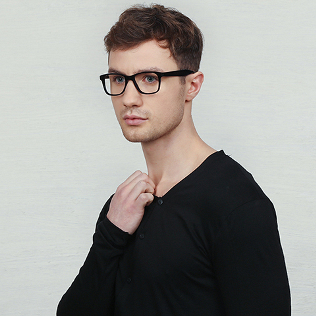 Vincent Chase Online Black Full Rim Square right side