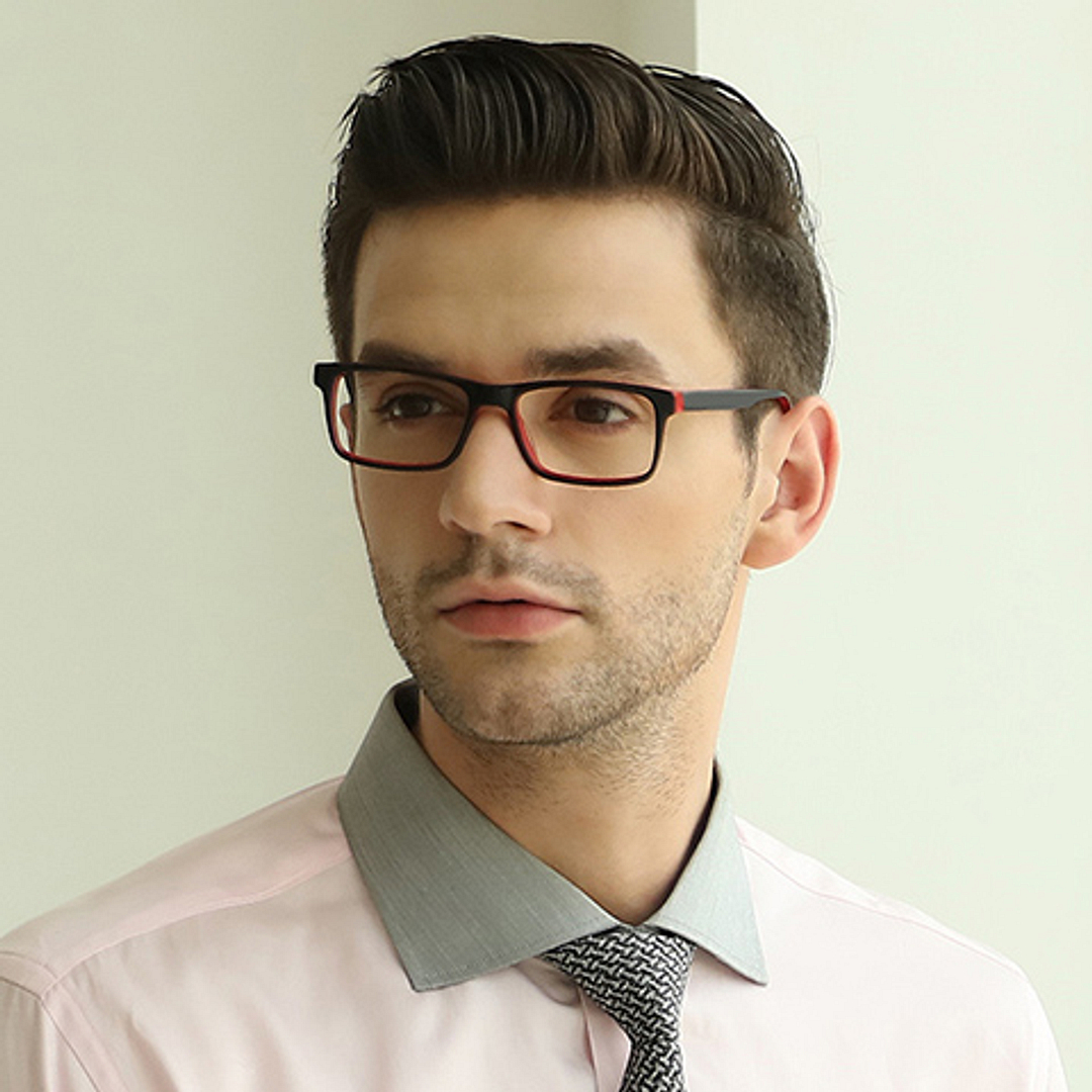 Vincent Chase Online Red Full Rim Rectangle left side