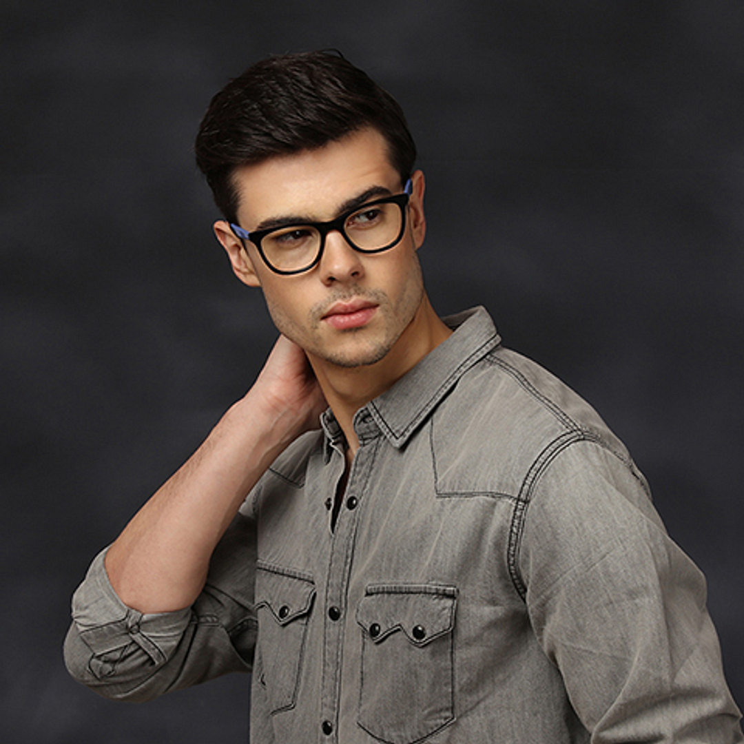 Vincent Chase Online Black Full Rim Square left side