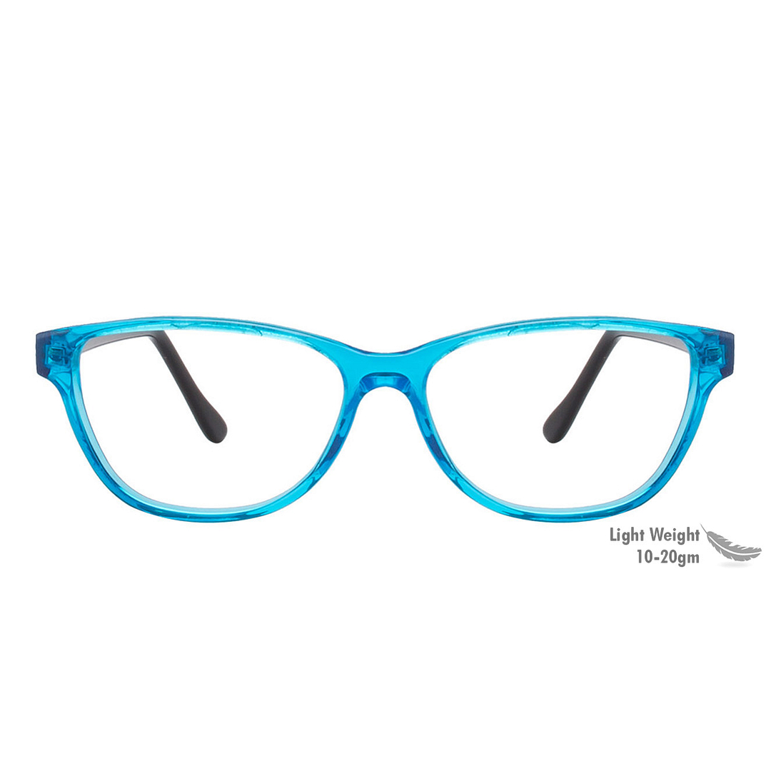 Vincent Chase Online Sky Blue Full Rim Cat Eye left side