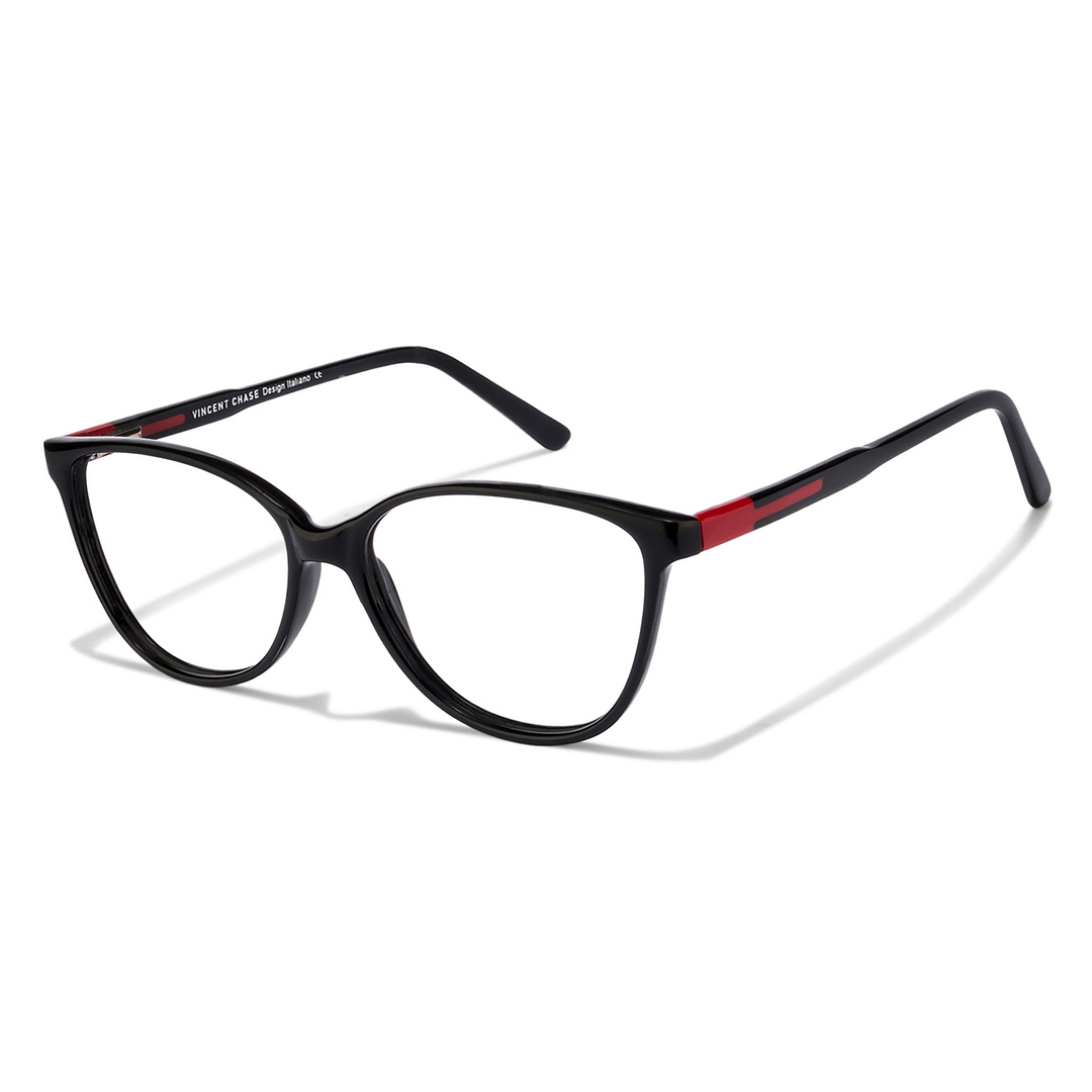 Vincent Chase Online Black Full Rim Cat Eye left side