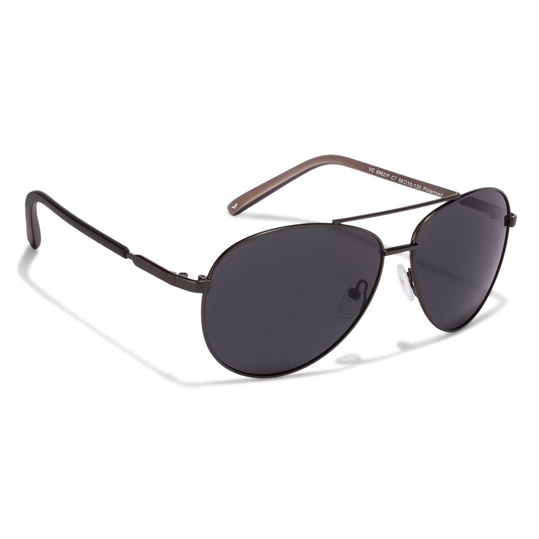 Vincent Chase Online Gunmetal Full Rim Aviator left side