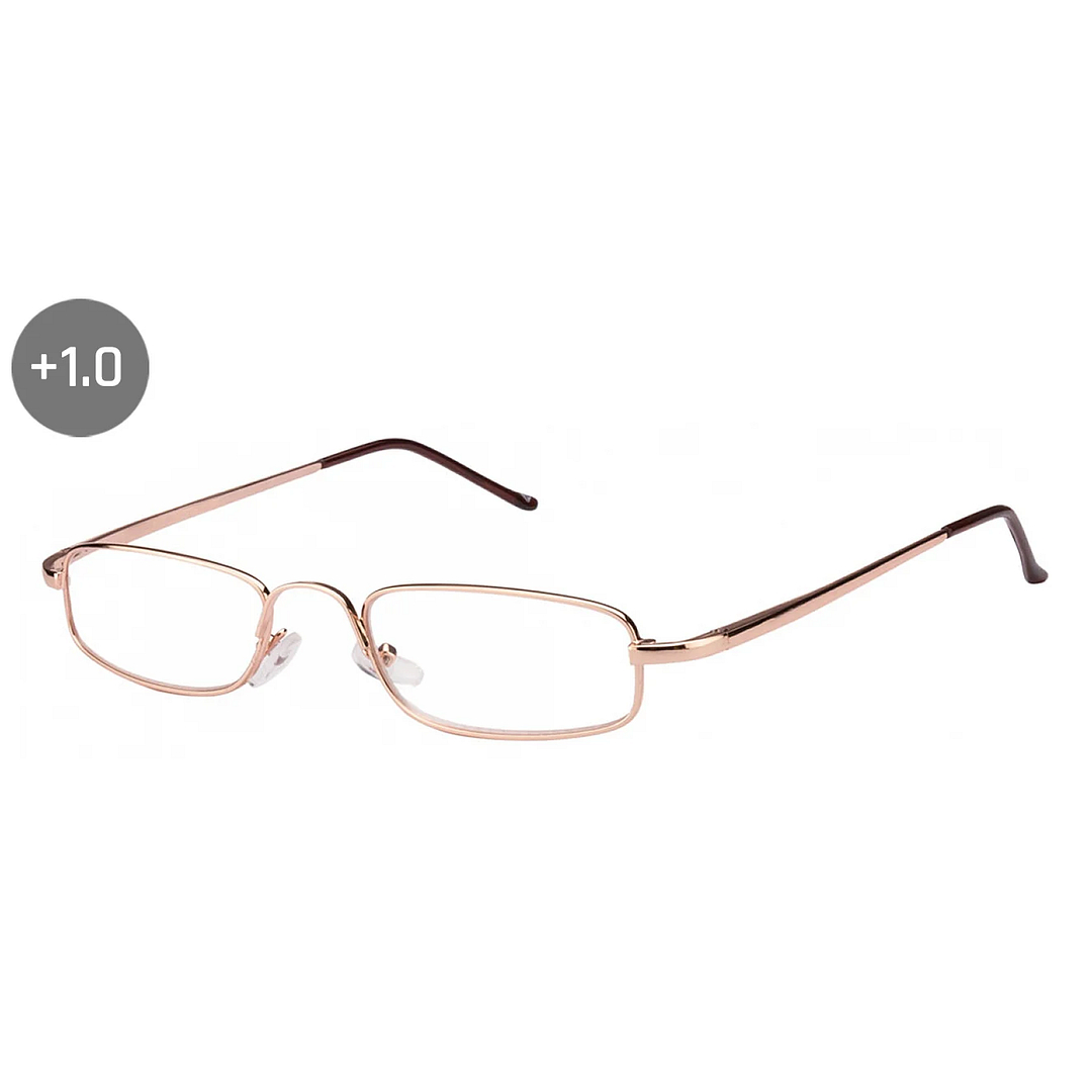 Lenskart READERS Gold Golden Brown Full Rim Rectangle Lenskart READERS VC 6967 Only for 1 Prefitted Powers right side