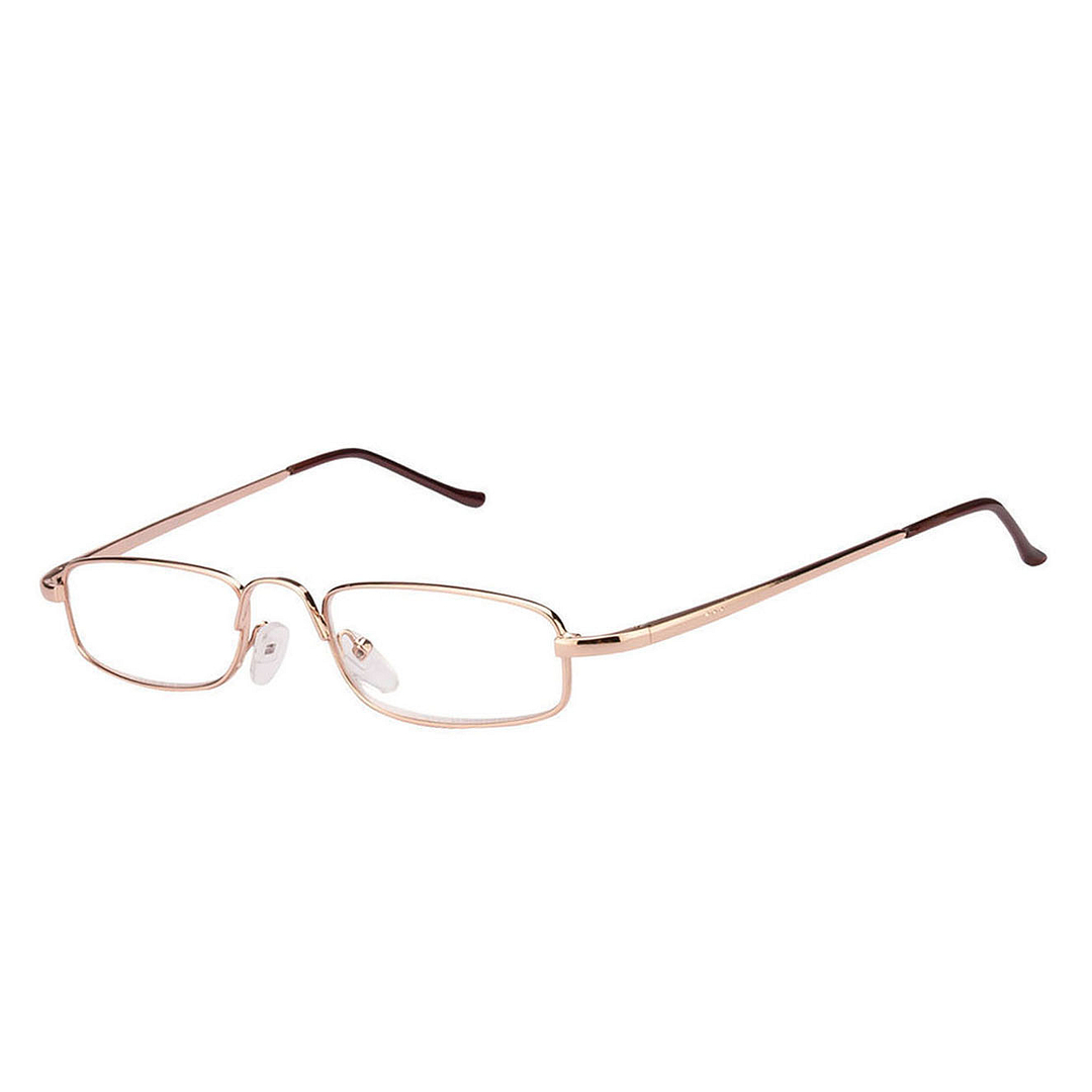 Lenskart READERS Gold Golden Brown Full Rim Rectangle Lenskart READERS VC 6967 Only for 3 5 Prefitted Powers right side