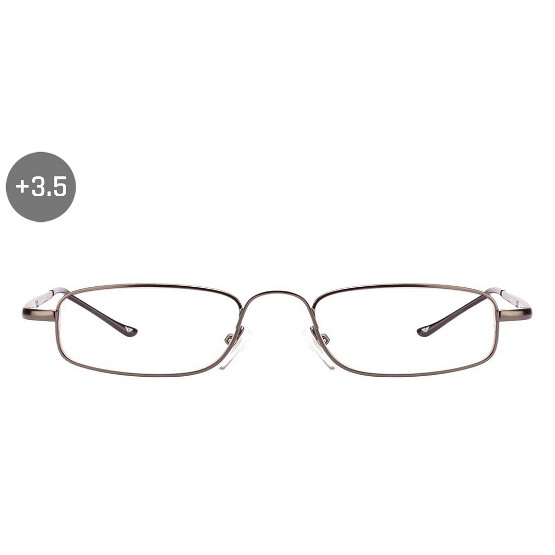 Lenskart READERS Gunmetal Dark Gunmetal Full Rim Rectangle Lenskart READERS VC 6967 Only for 3 5 Prefitted Powers left side