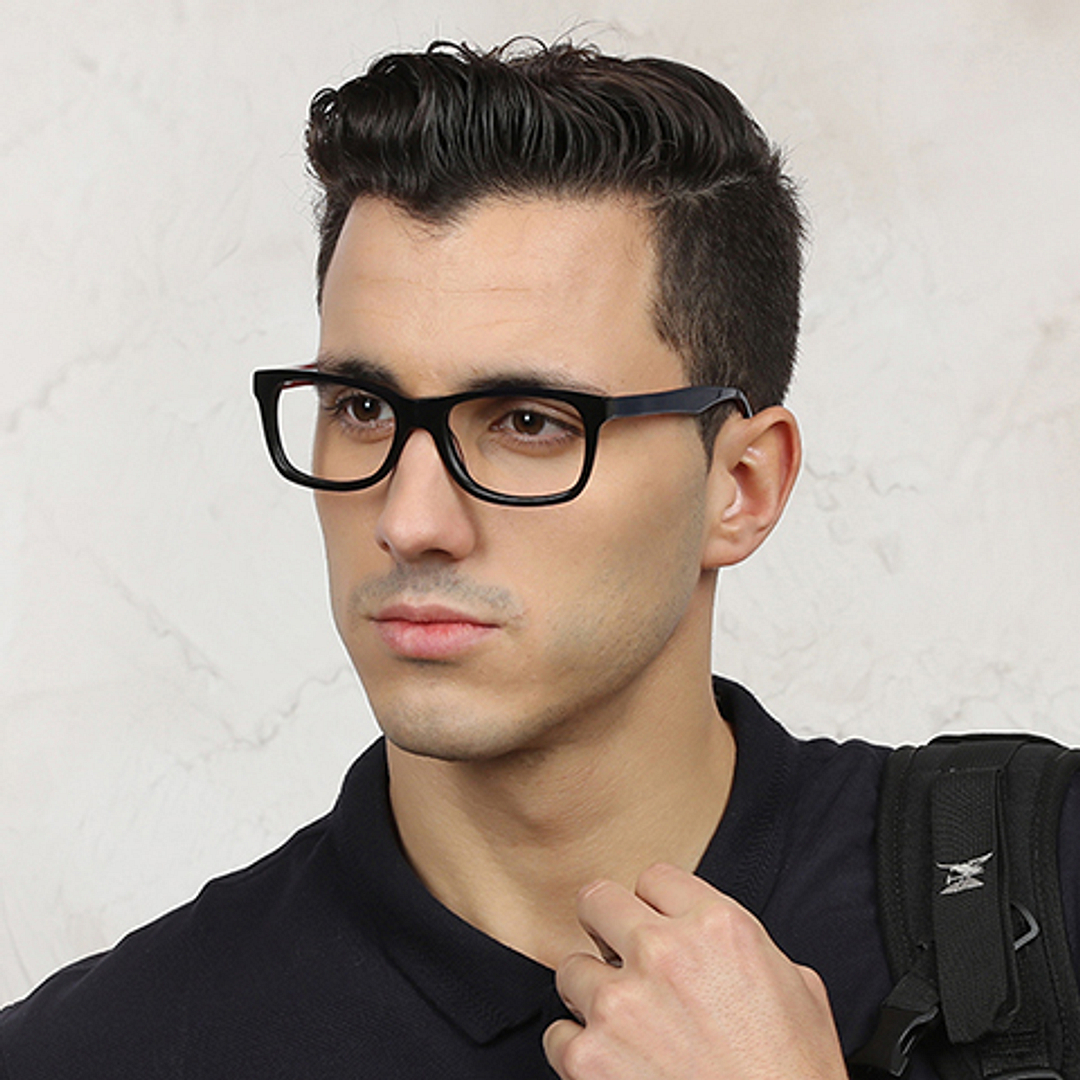 Vincent Chase Online Black Full Rim Rectangle left side
