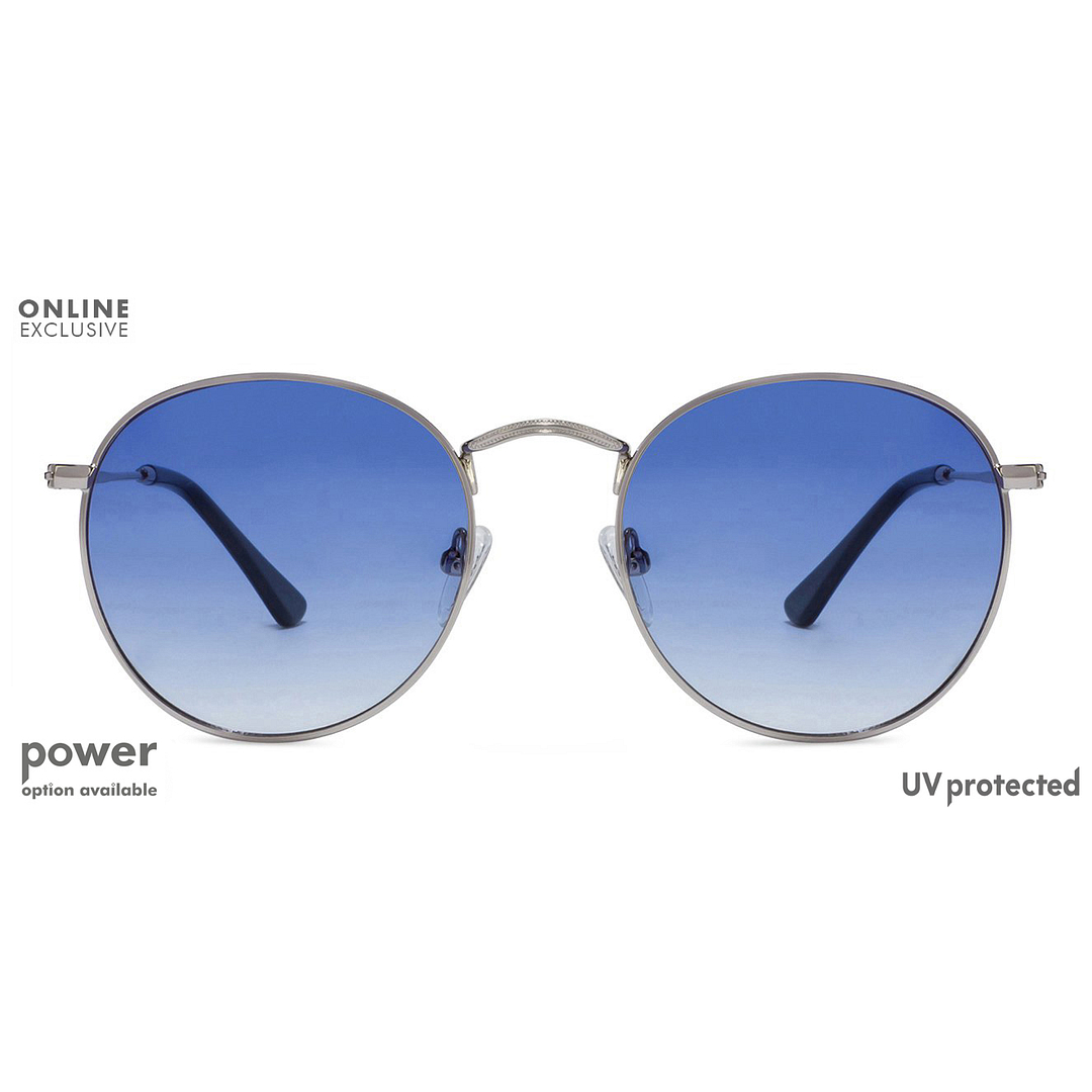 Vincent Chase Online Silver Full Rim Round left side