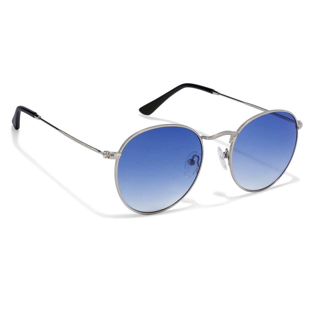 Vincent Chase Online Silver Full Rim Round left side