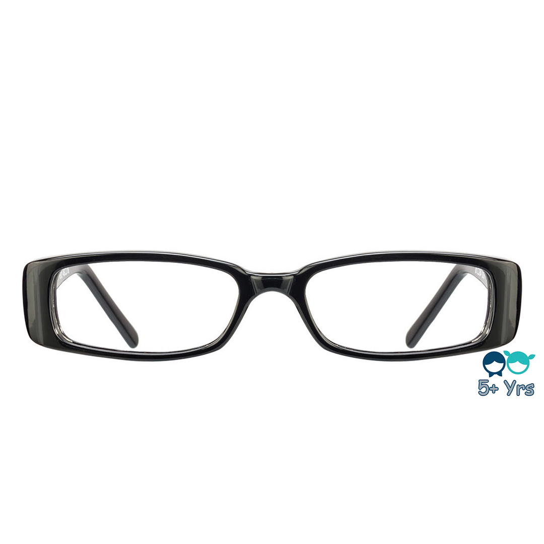 Lenskart Lenskart TOI Special: Black Grey Full Rim Rectangle Kids  5 yrs   Size-46  Lenskart TOI Special VAGABOND VC 802-  EOSS left side