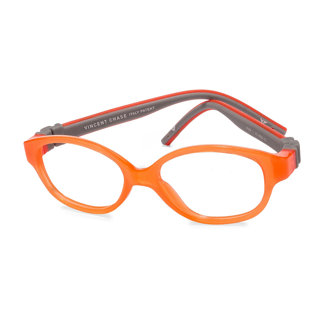 Hooper Online Orange Transparent Full Rim Round right side