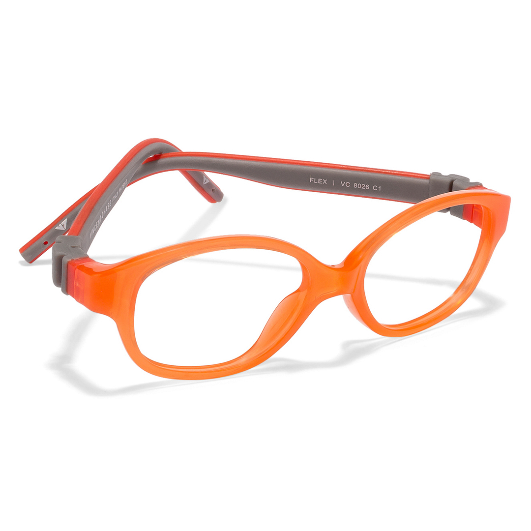 Hooper Online Orange Transparent Full Rim Round right side