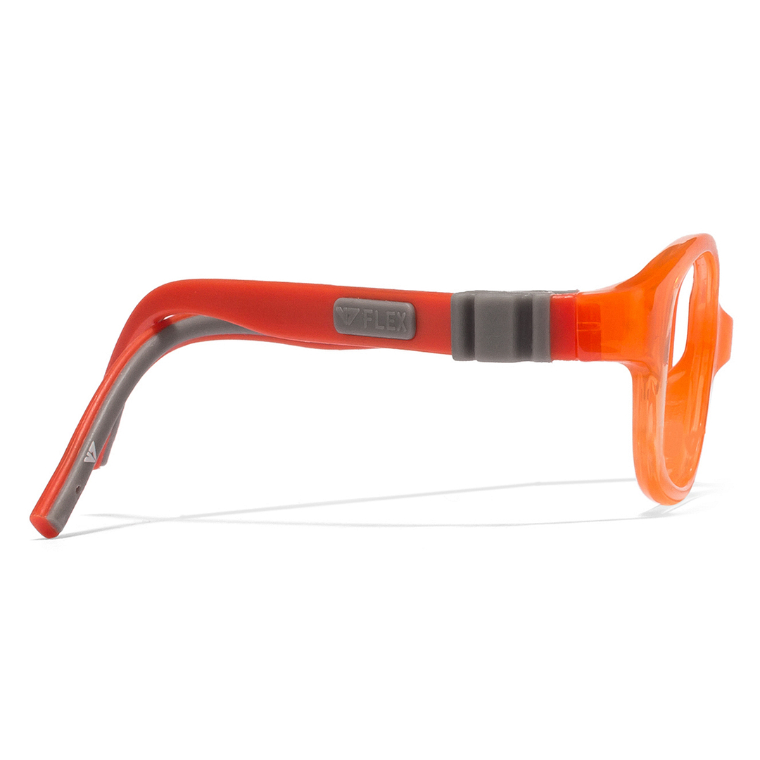 Hooper Online Orange Transparent Full Rim Round left side