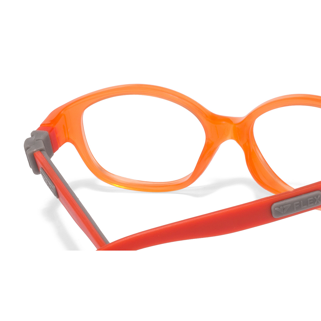 Hooper Online Orange Transparent Full Rim Round right side
