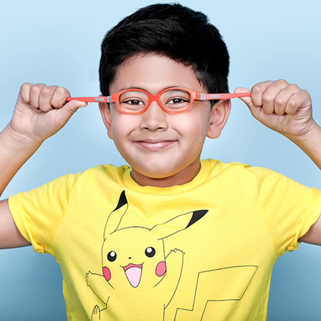 Hooper Online Orange Transparent Full Rim Round left side