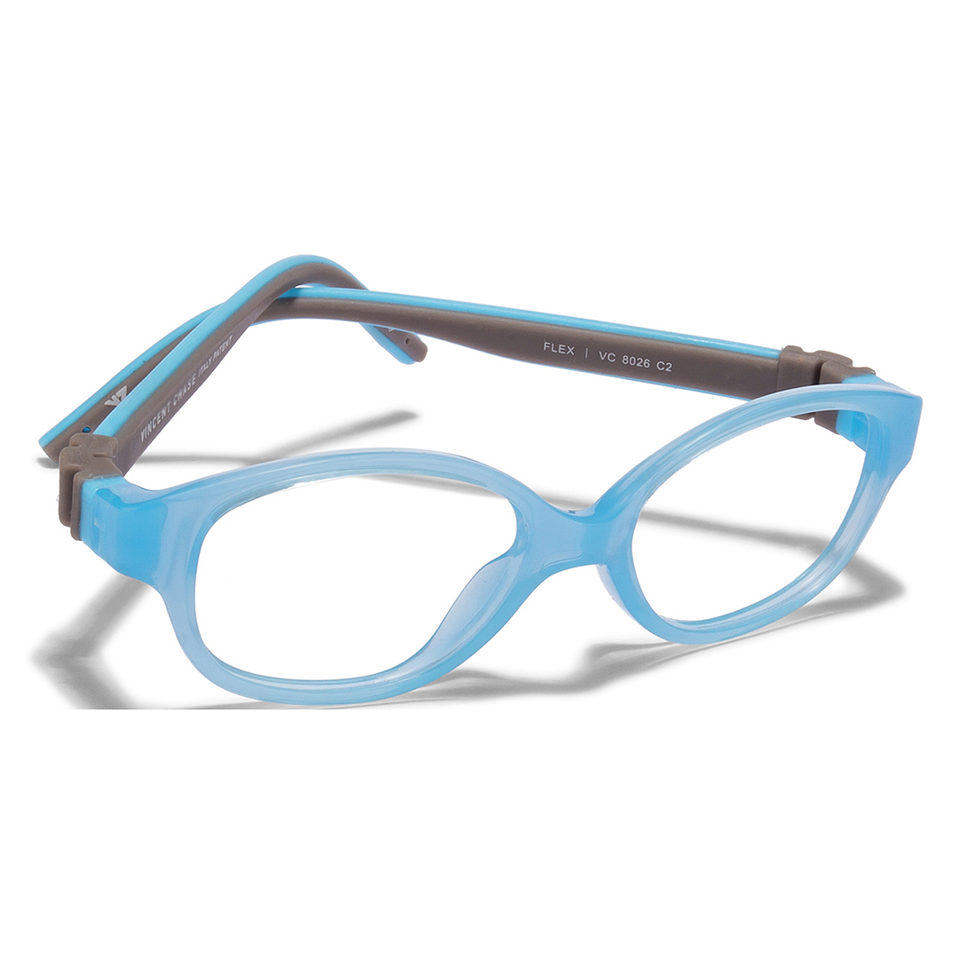 Hooper Online Blue Transparent Full Rim Round left side