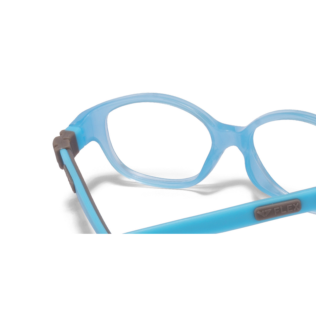 Hooper Online Blue Transparent Full Rim Round left side