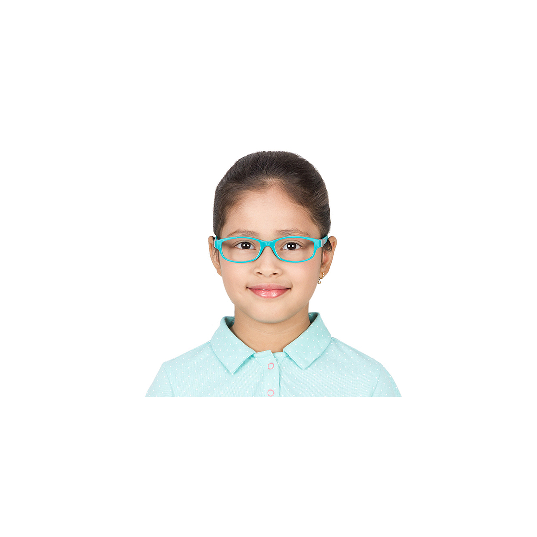 Hooper Online Sky Blue Full Rim Rectangle right side