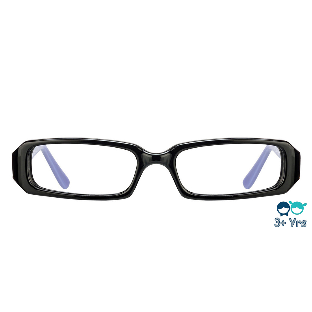 Lenskart Kids Glasses: Lenskart TOI Special: Black Blue Full Rim Rectangle Kids  2-5 yrs  Lenskart TOI Special VAGABOND VC 805 left side