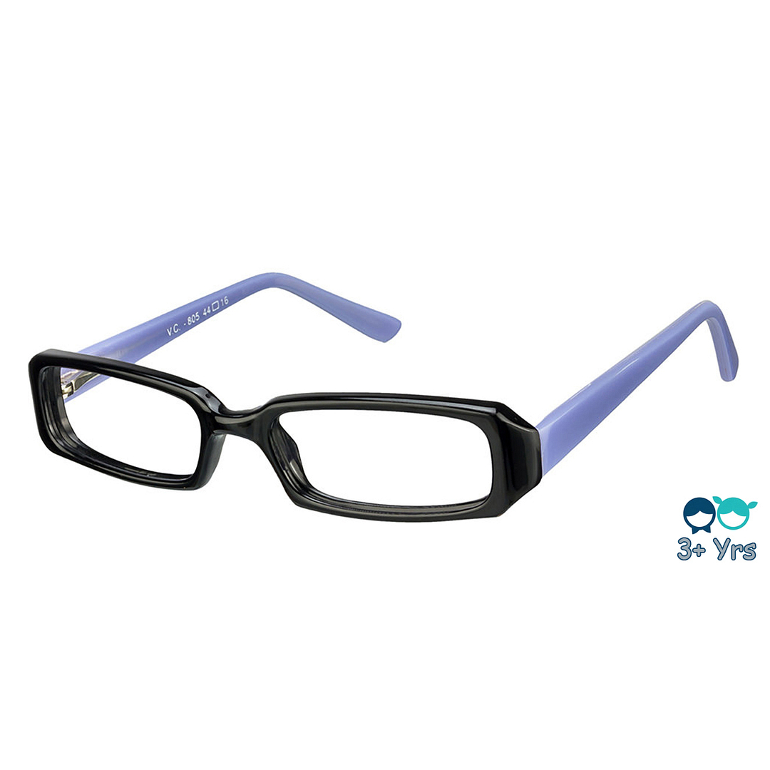 Lenskart Kids Glasses: Lenskart TOI Special: Black Blue Full Rim Rectangle Kids  2-5 yrs  Lenskart TOI Special VAGABOND VC 805 right side