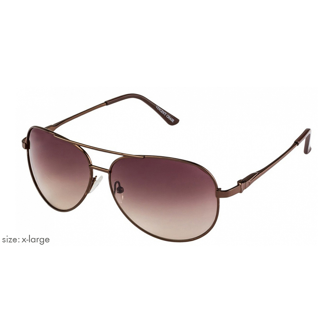 Vincent Chase Online Brown Full Rim Aviator right side