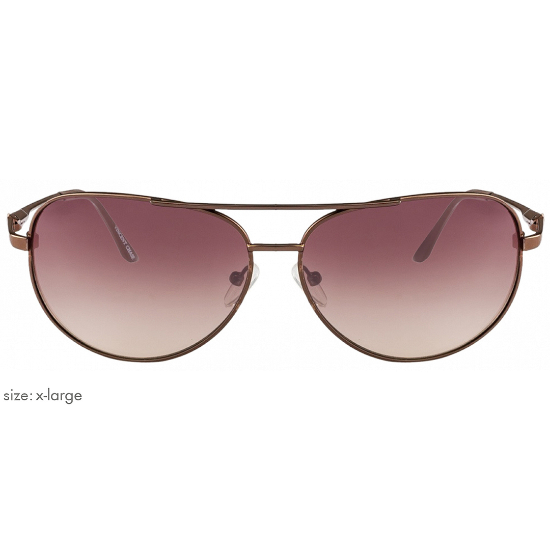 Vincent Chase Online Brown Full Rim Aviator left side
