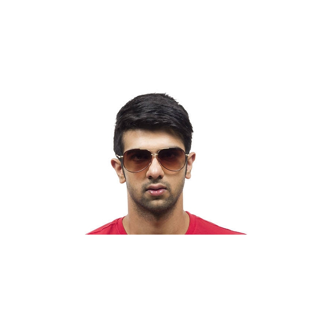 Vincent Chase Online Gold Full Rim Aviator left side