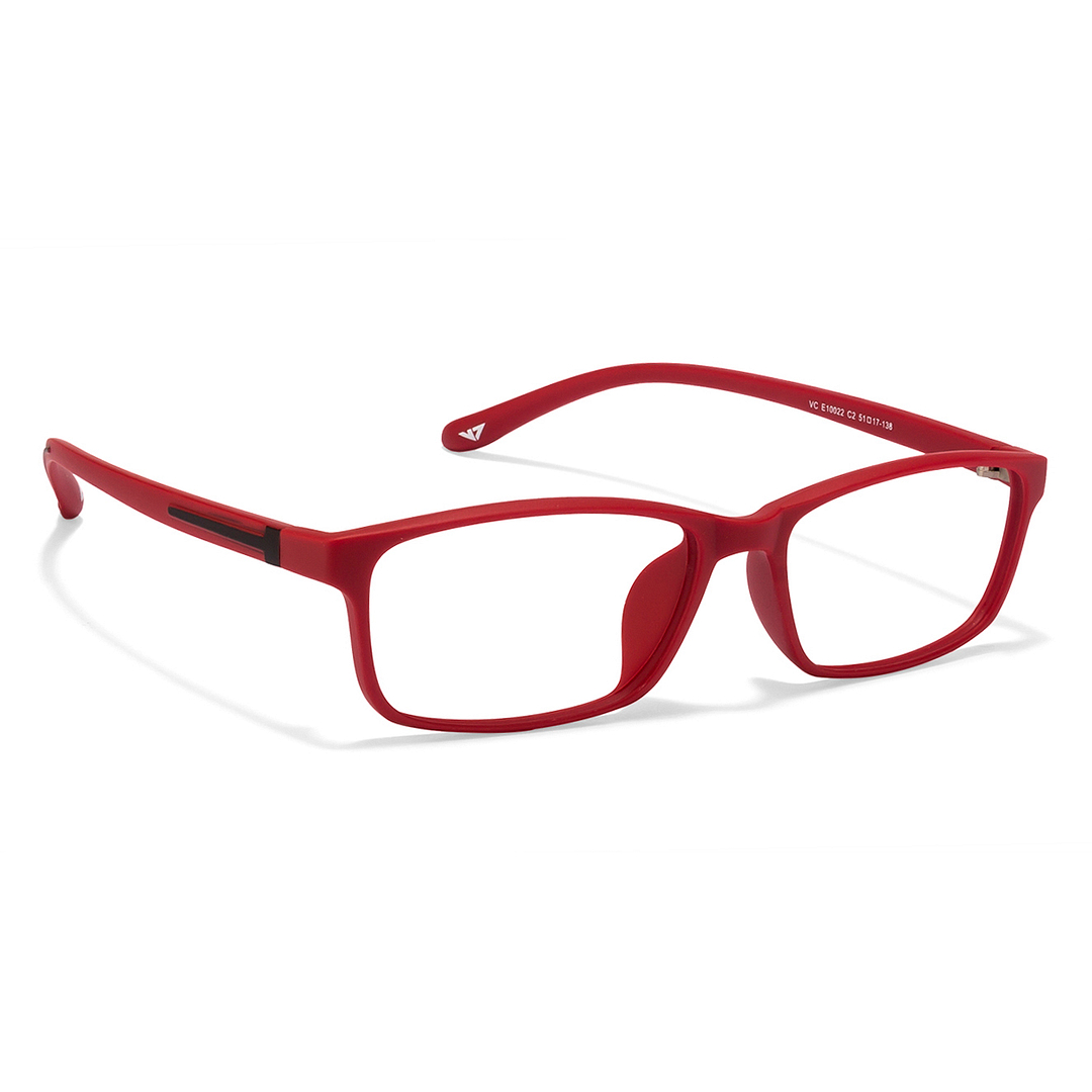 Lenskart Air Online Red Full Rim Rectangle left side