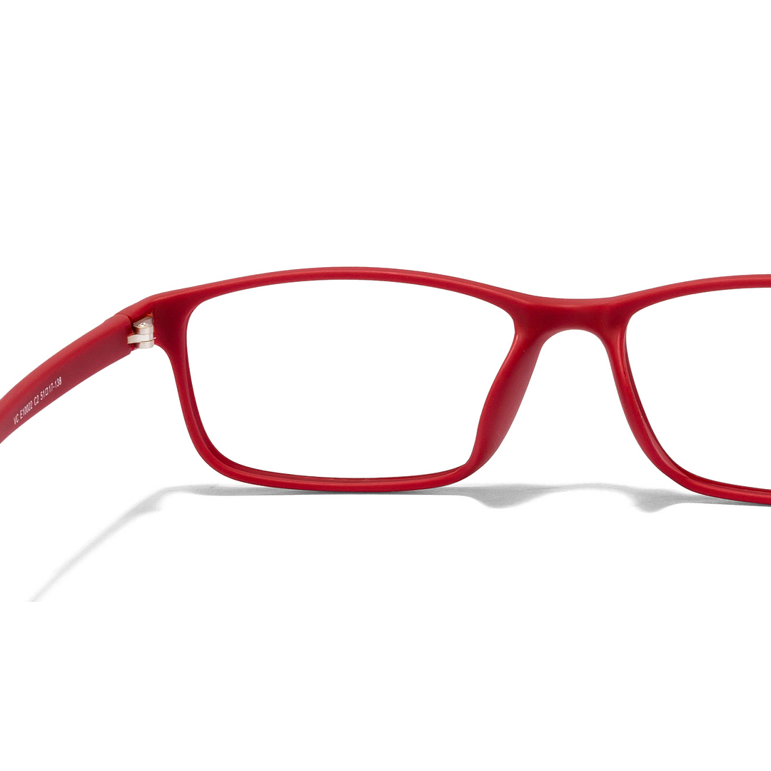 Lenskart Air Online Red Full Rim Rectangle left side