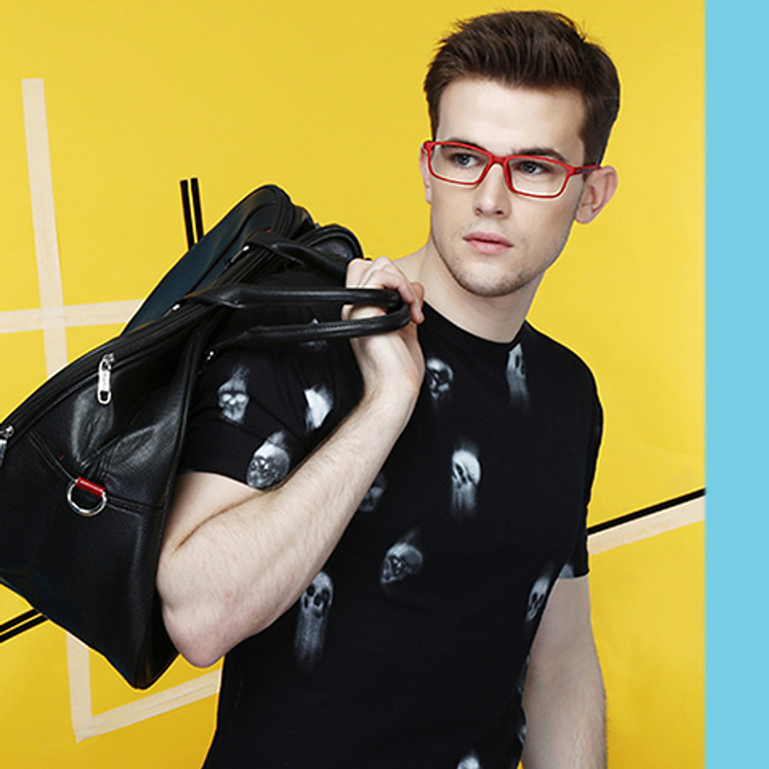 Lenskart Air Online Red Full Rim Rectangle right side