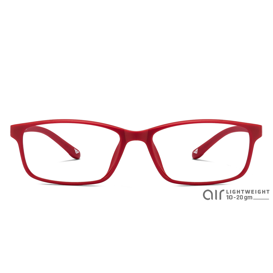 Lenskart Air Online Red Full Rim Rectangle left side