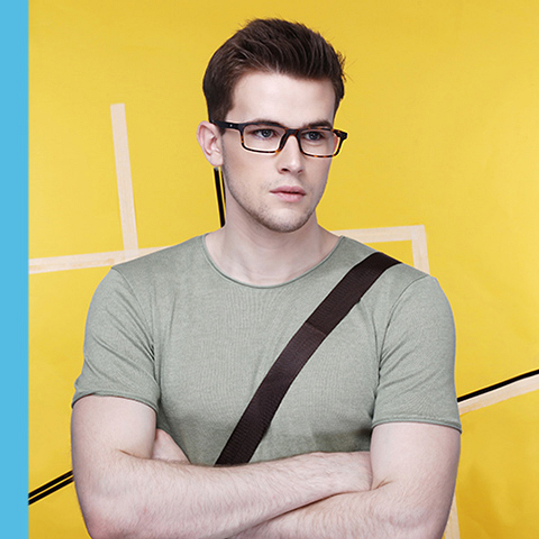 Lenskart Lenskart TOI Special: Lenskart Air: Tortoise Brown Full Rim Rectangle Lenskart TOI Special Online OTHERS VC E10023-C3 right side