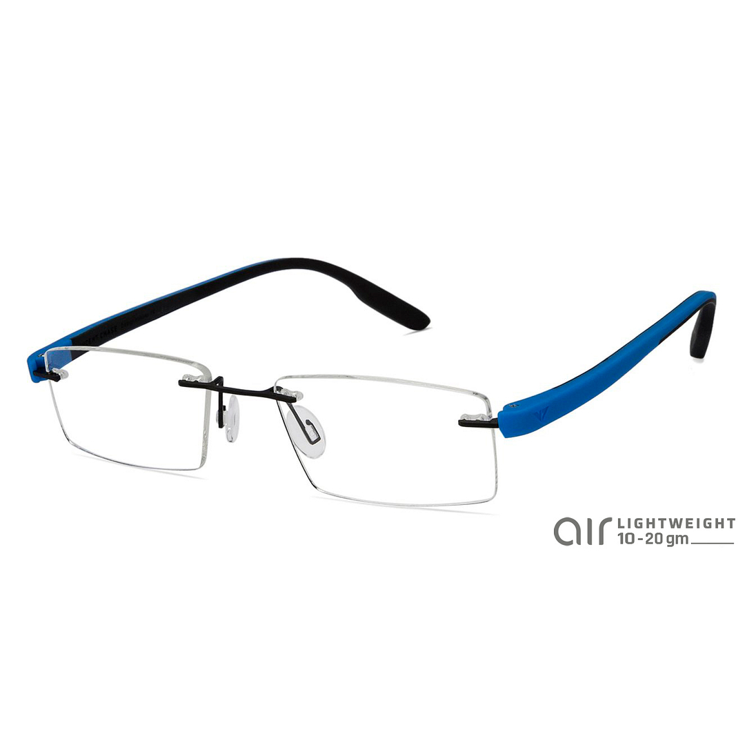 Lenskart Air Online Black Rimless Rectangle right side