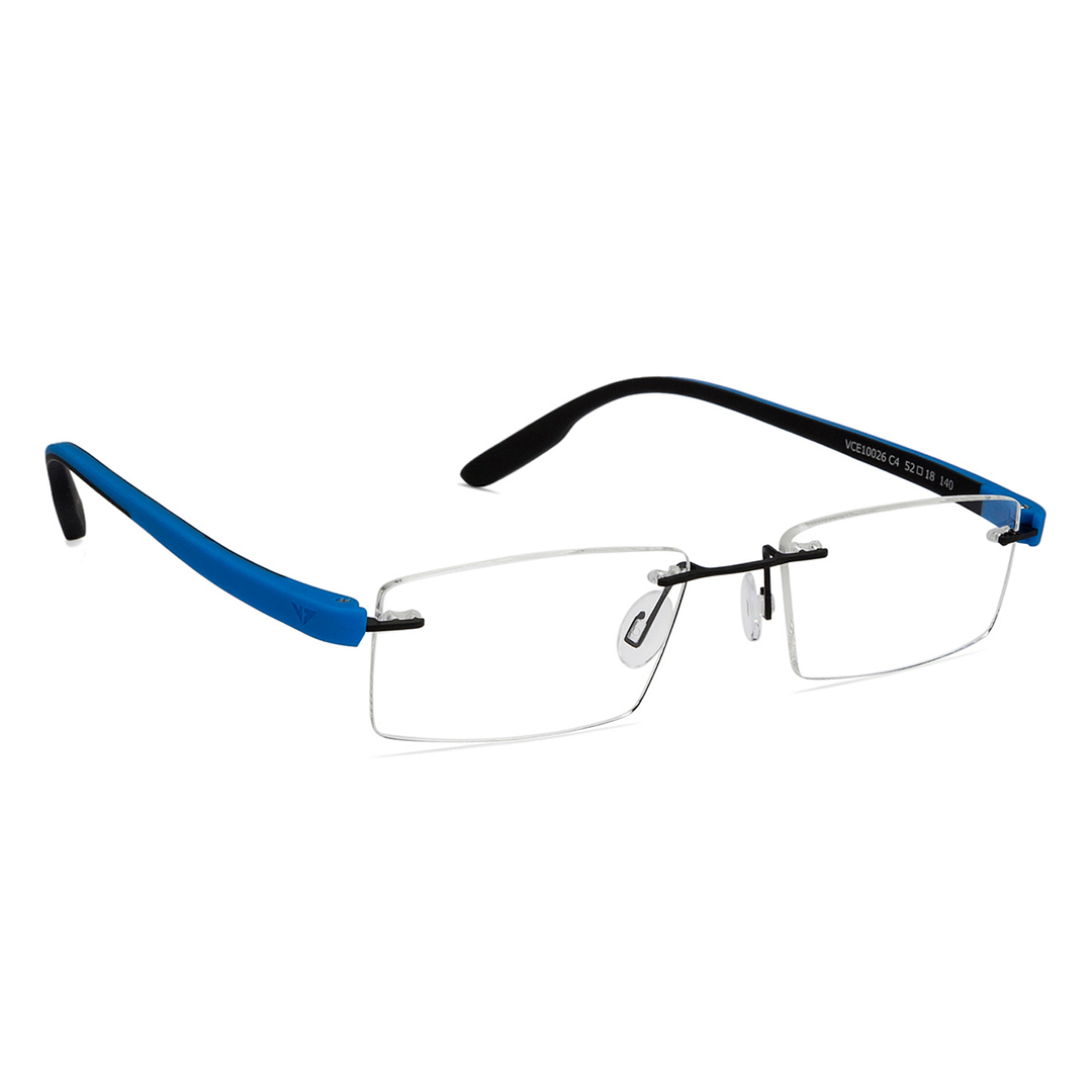 Lenskart Air Online Black Rimless Rectangle left side