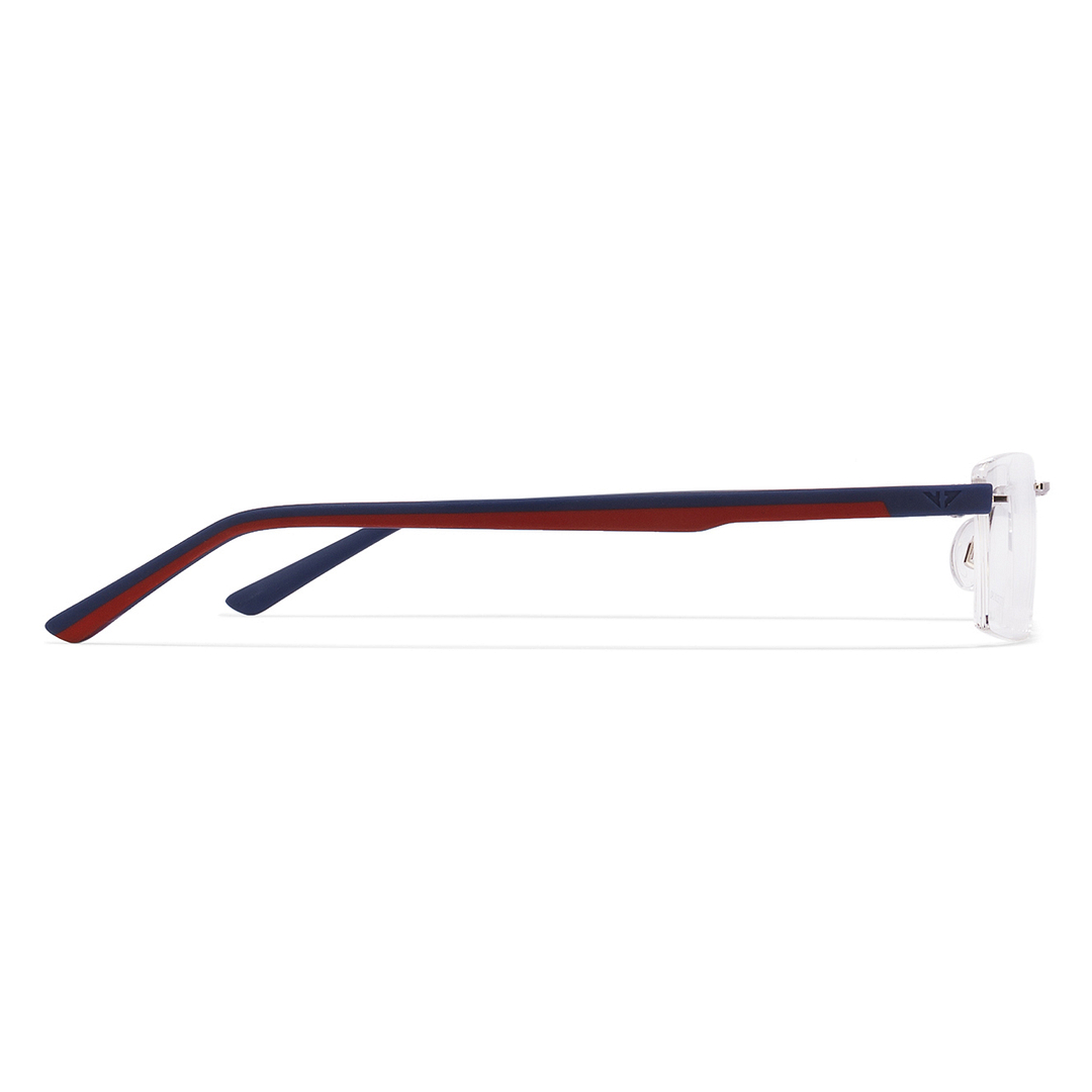 Lenskart Air Online Silver Rimless Rectangle right side
