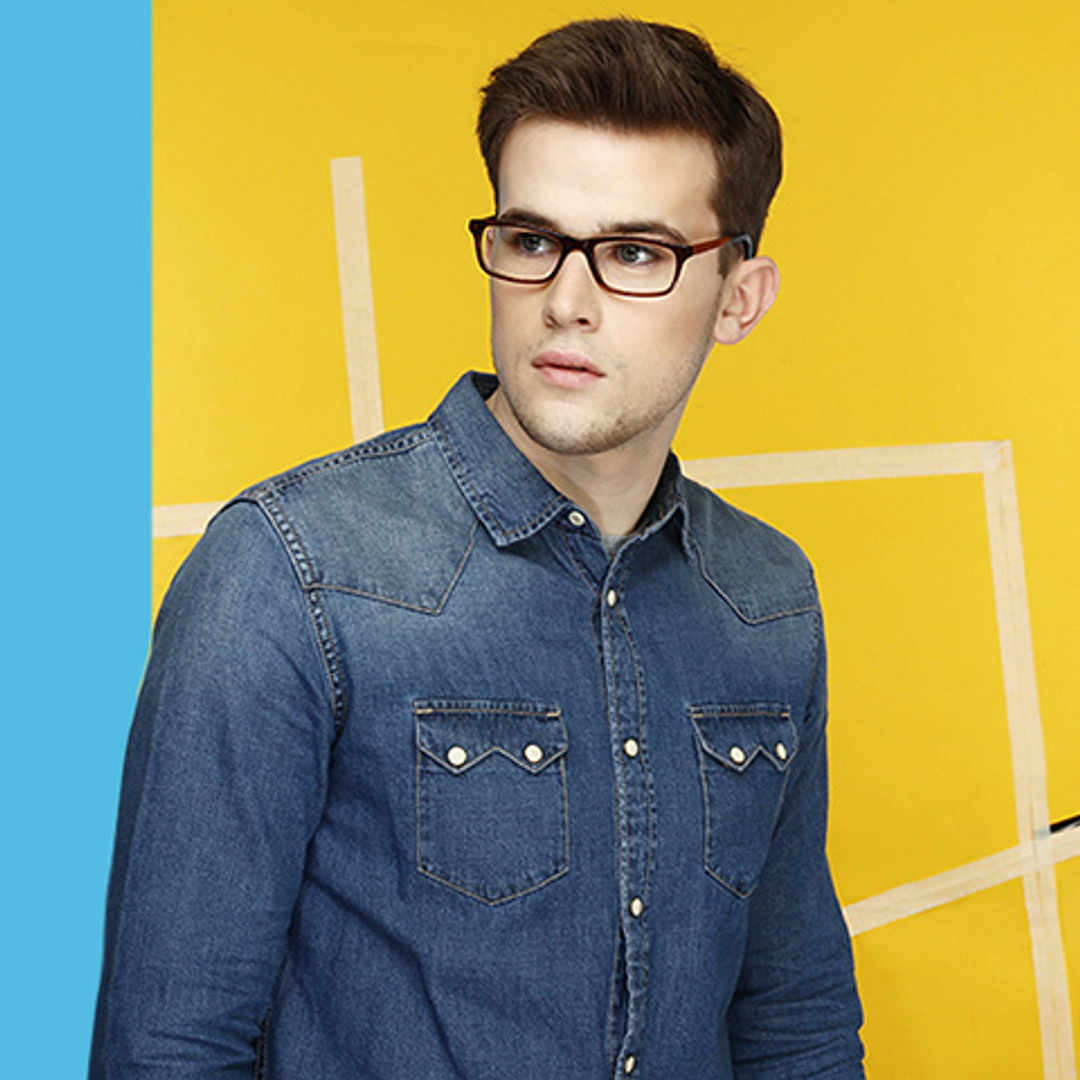 Vincent Chase Online Light Brown Full Rim Rectangle left side