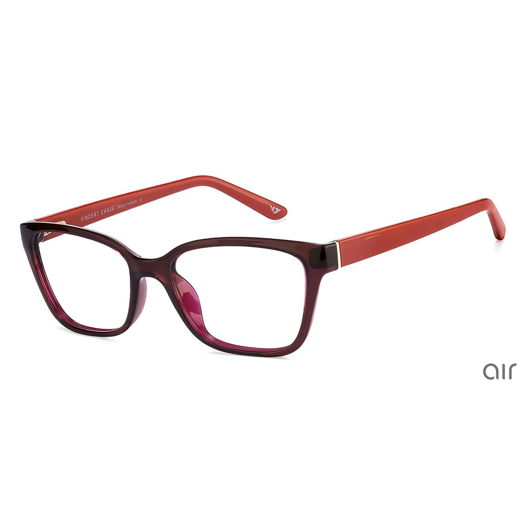 Lenskart Air Online Light Brown Full Rim Rectangle left side