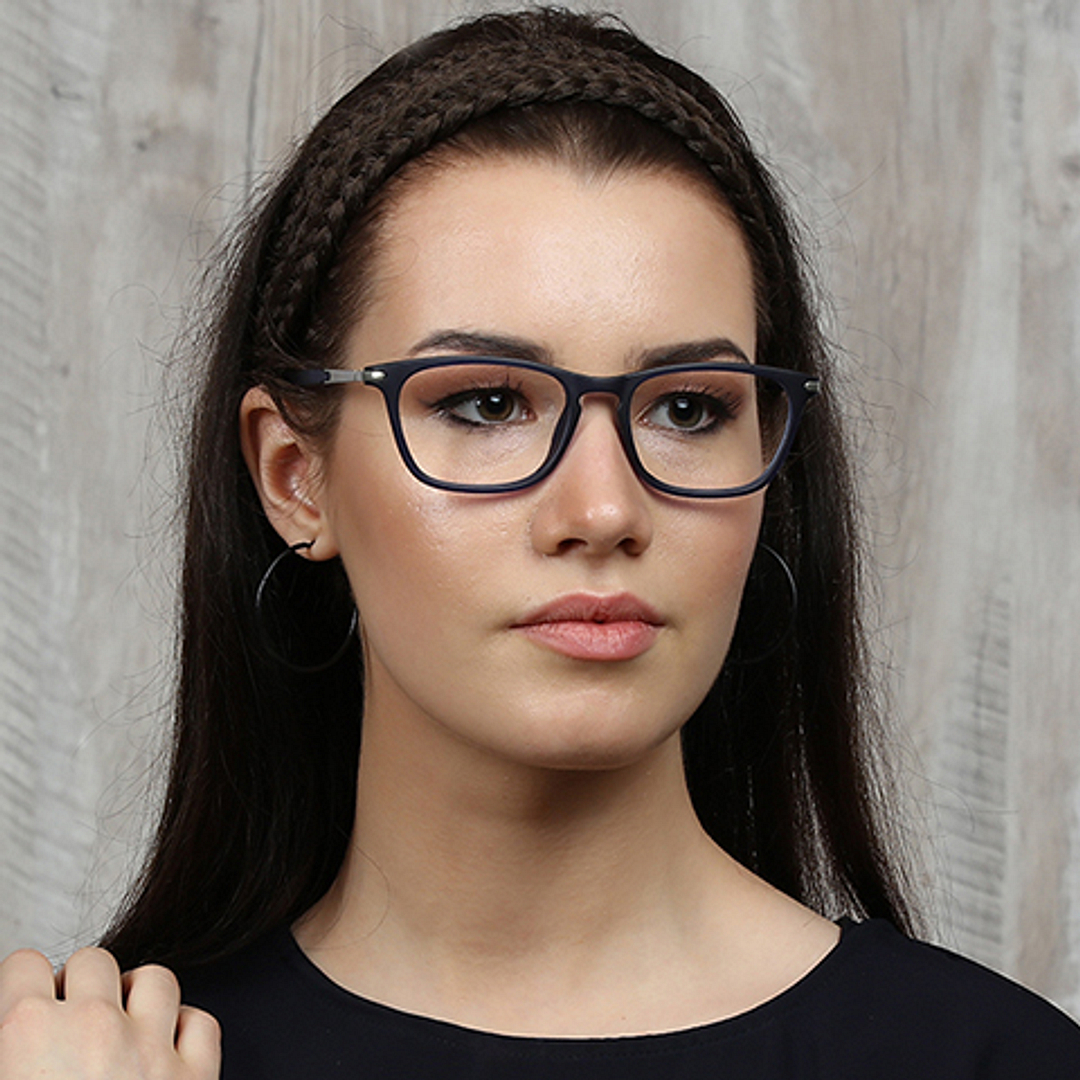 Lenskart Air Online Sky Blue Full Rim Rectangle right side
