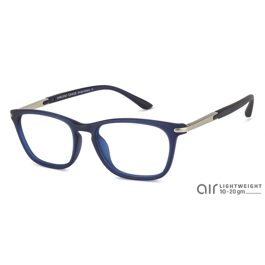 Lenskart Air Online Sky Blue Full Rim Rectangle left side