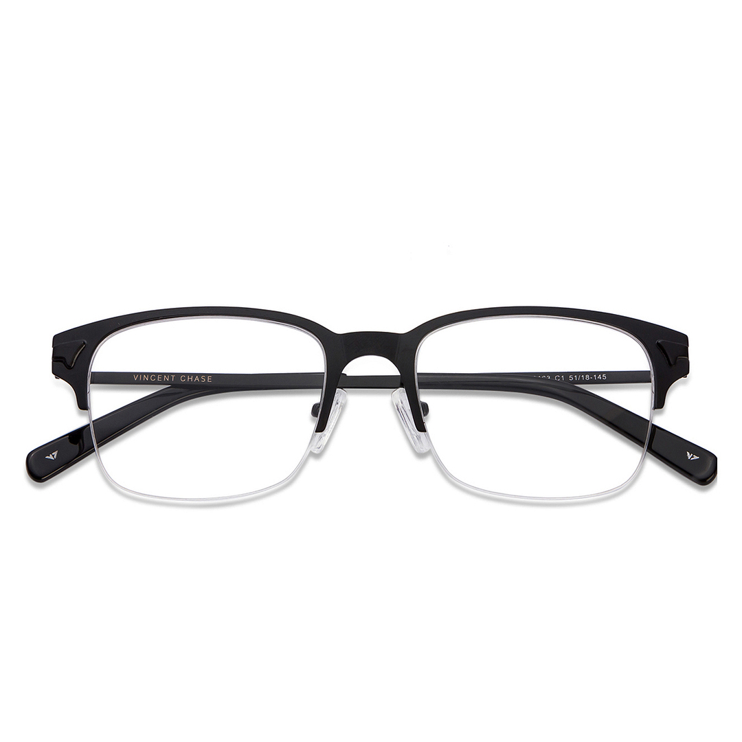 Vincent Chase Online Black Half Rim Square right side