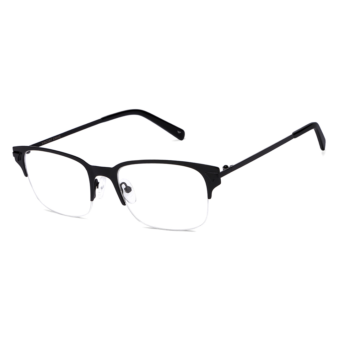 Vincent Chase Online Black Half Rim Square left side