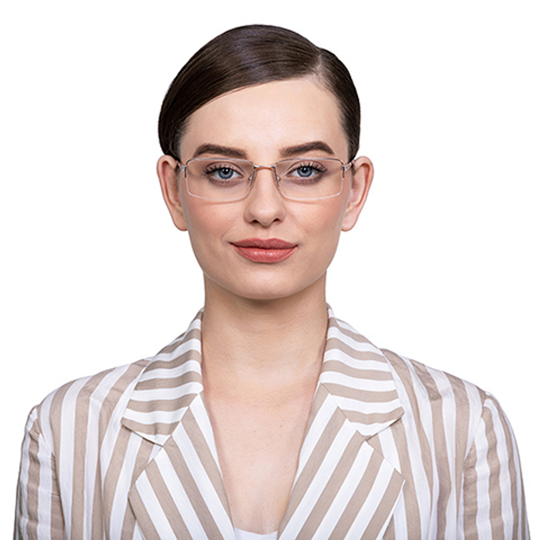 Vincent Chase Online Gold Half Rim Rectangle right side