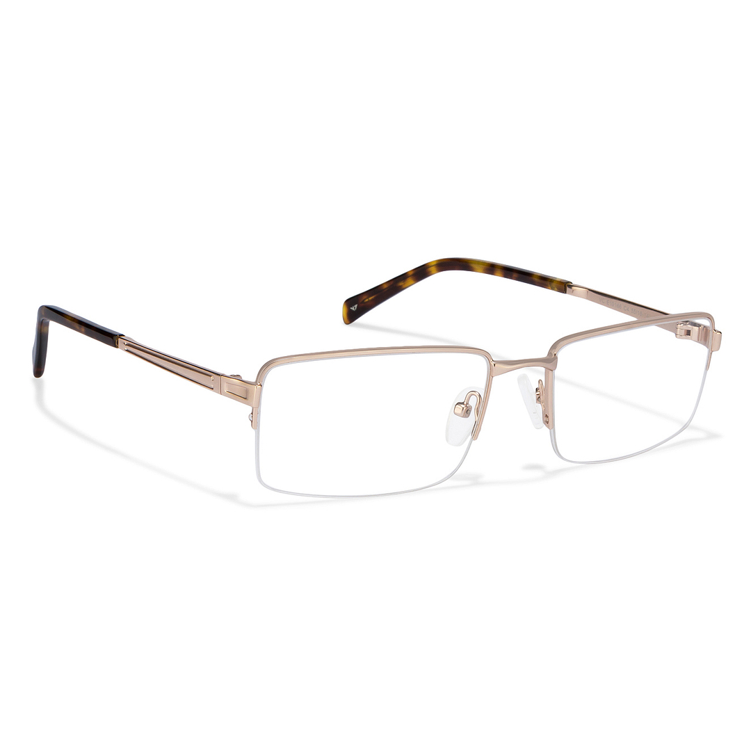 Vincent Chase Online Gold Half Rim Rectangle left side